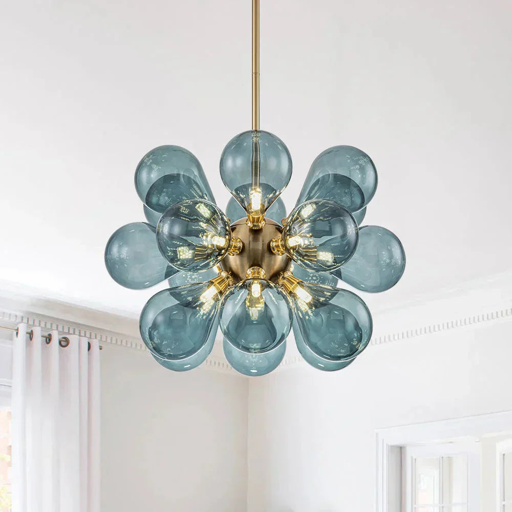 安德烈亞斯藍色玻璃泡泡吊燈 |買一送一優惠
